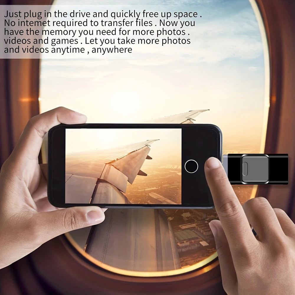USB Flash Drive 2TB, 1TB, 512GB, 256GB – High-Speed External Storage Pen Drive for iPhone, Android, PC, Copy Photos, Videos, Files