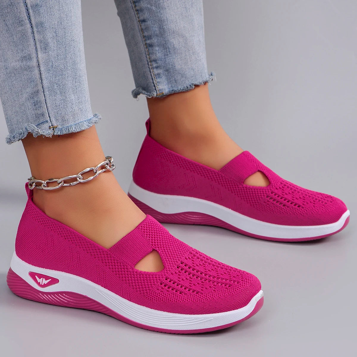 Spring Women's Sports Shoes – Breathable, Lightweight, Non-Slip, Wear-Resistant Casual Sneakers