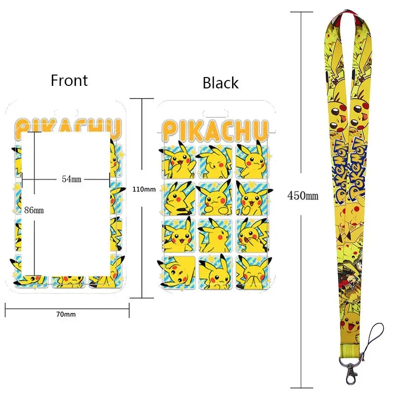 Pikachu Neck Strap Lanyard for Keys – ID Badge Holder, Keychain, Key Rings, Fashion Accessory Gift