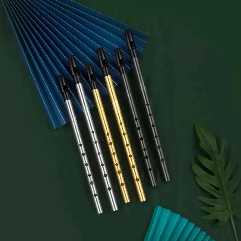 Miwayer Authentic Irish Tin Whistle Flute – C/D Key Penny Whistle with 6 Holes for Traditional Irish Music