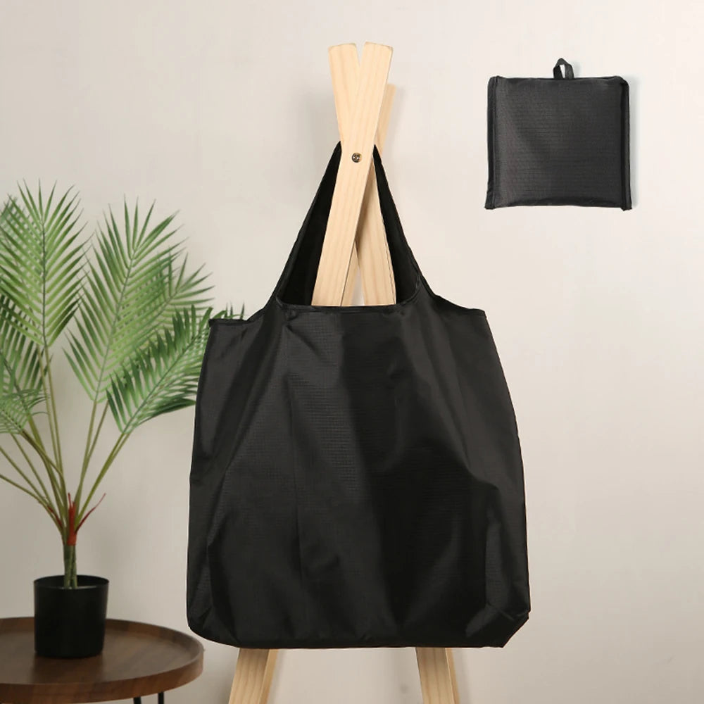 Eco-Friendly Reusable Shopping Bag — Foldable Shoulder Grocery & Market Tote for Supermarket and Everyday Use