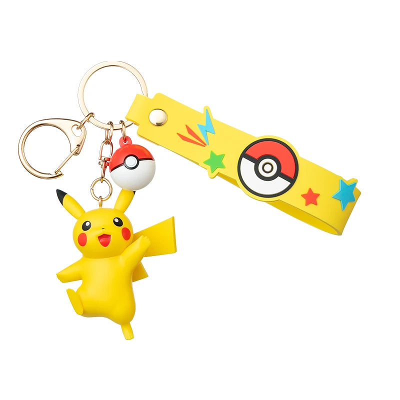 Genuine Pokémon Keychain Figures – Morpeko, Gengar, Meowth, Cubone & Jigglypuff Anime Action Toy Keyring Fragrance Pendant Gift