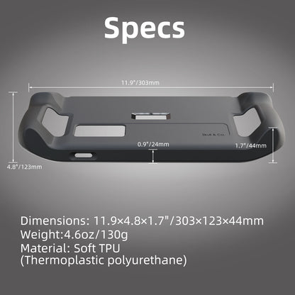Skull & Co. GripCase SD Protective Cover for Steam Deck – Standable Shell Case with Grip