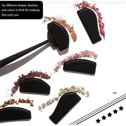 6-in-1 Silicone Eyeshadow Pads & Stencils - Eye Makeup Stamp & Applicator, Eyeliner Stencils Beauty Tools