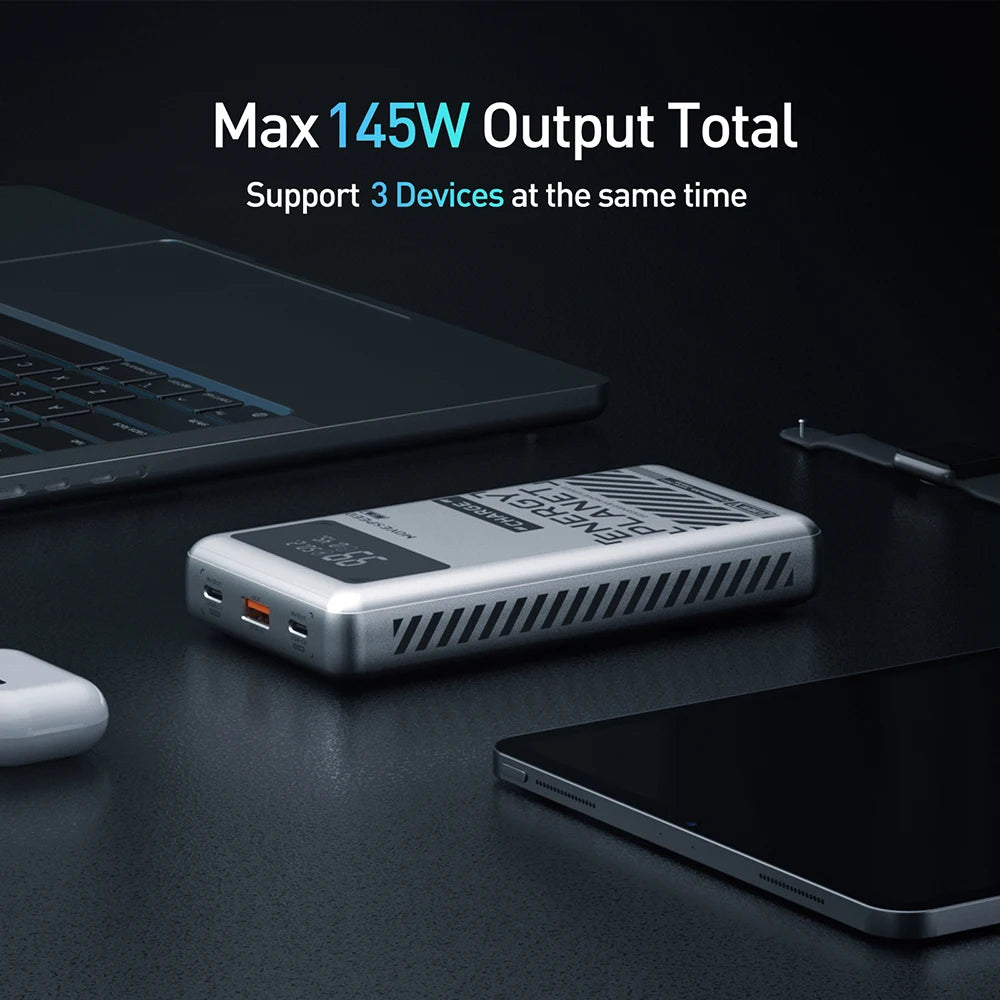MOVESPEED M25Pro 140W Power Bank – 25000mAh Portable External Battery with Type C Fast Charge for iPhone, MacBook & Laptop