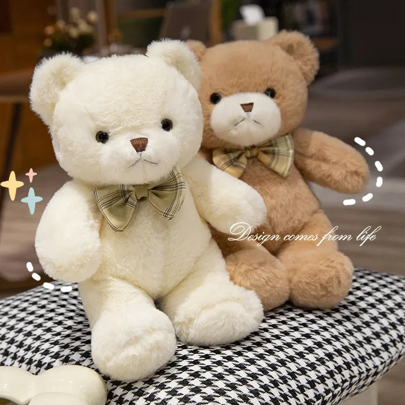 Cute Teddy Bear Plush Toy - Soft Stuffed Animal Doll for Kids, Valentine’s Day Gift & Home Decor