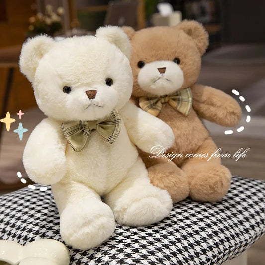 Cute Teddy Bear Plush Toy - Soft Stuffed Animal Doll for Kids, Valentine’s Day Gift & Home Decor