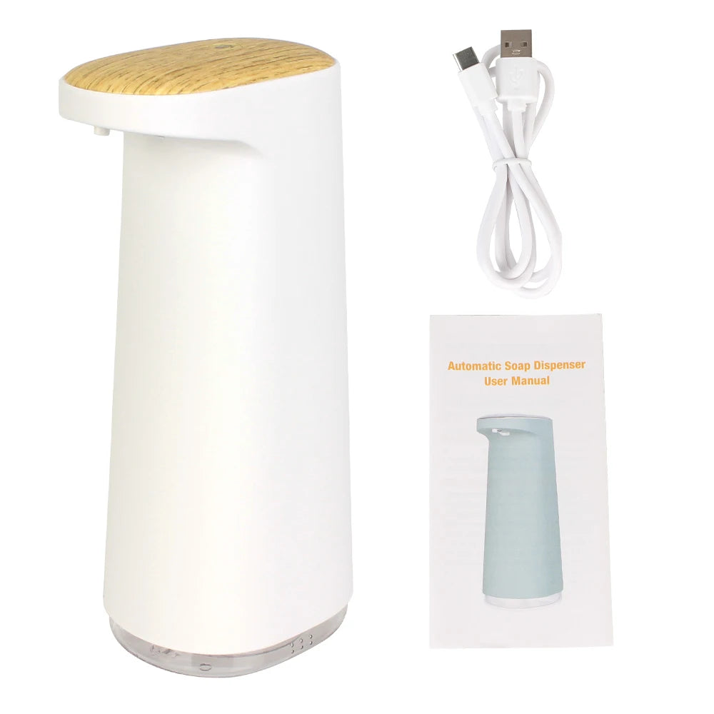 450ML Touchless Automatic Foaming Soap Dispenser — USB Rechargeable Hand-Free Bathroom & Kitchen Use