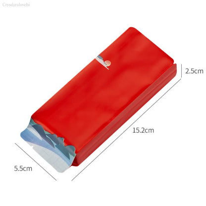 100Pcs Aluminum Foil Tea Bags - Vacuum Heat Seal Food, Coffee & Mylar Packaging Pouches