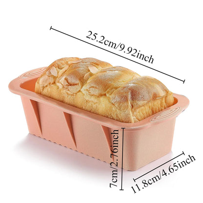 Silicone Rectangular Bread Loaf Mold – Non-Stick Tray for Easy Release, Perfect for Baking Breads and Cakes