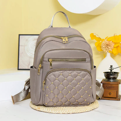 Luxury Designer Women's Oxford Rucksack - High-Quality, Small Schoolbag for Youth and Students, Leisure Outdoor Backpack, Travel Shoulder Bag