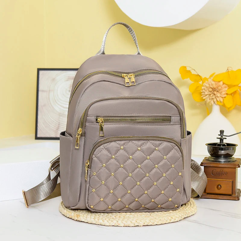 Luxury Designer Women's Oxford Rucksack - High-Quality Small Schoolbag, Youth Student Leisure Backpack, Travel Shoulder Bag