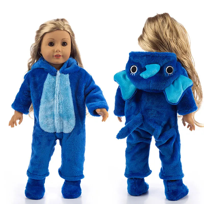 Animal Pajamas for 18-inch Dolls – Clothes & Accessories for American Girl & Our Generation Dolls