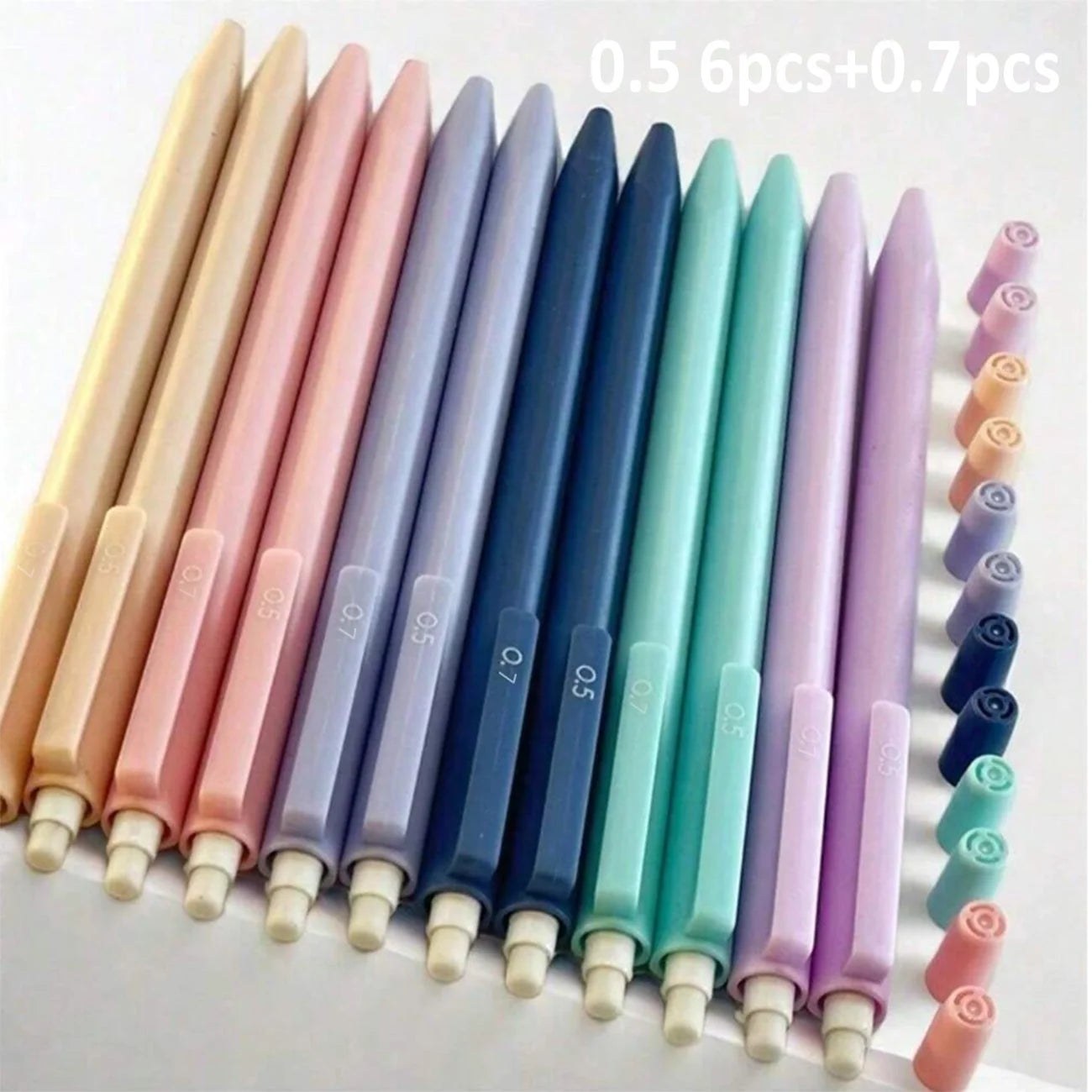Cute Pastel Mechanical Pencil Set - 0.5mm & 0.7mm Writing, Drawing & Sketching Pencils