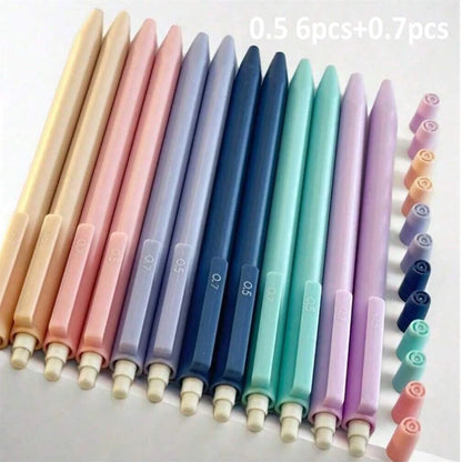 Cute Pastel Mechanical Pencil Set - 0.5mm & 0.7mm Writing, Drawing & Sketching Pencils