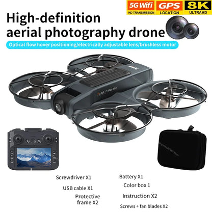X226 Drone VR – Brushless RC Quadcopter with Dual HD Camera, Optical Flow Hover, Obstacle Avoidance, Remote Control Toy for Boys