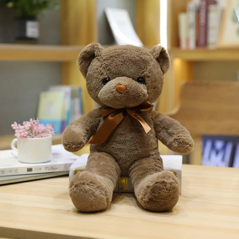 Cute Teddy Bear Plush Toy — Soft Stuffed Animal, Kawaii Cat & Baby Sleeping Plush for Kids, Girls, Home Decor & Gift