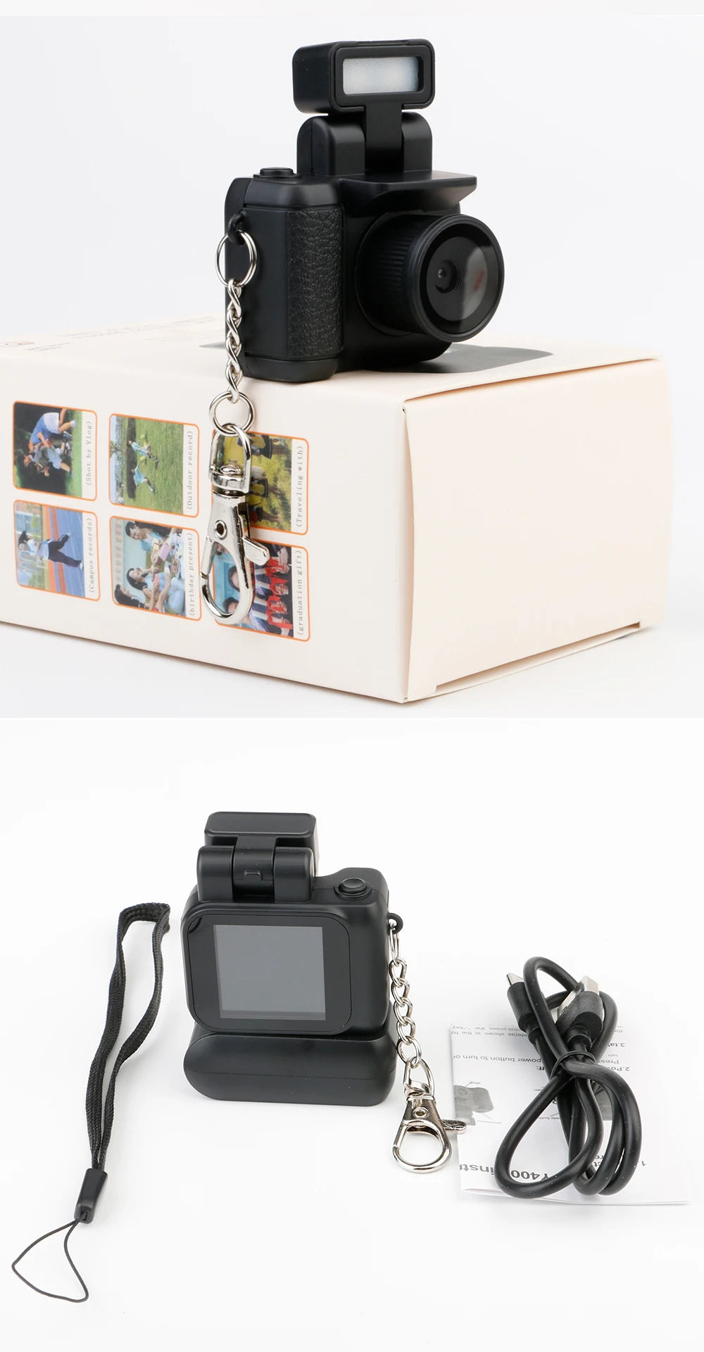 2025 New Mini DV Camera Y4000 HD 1080P – Portable Pocket Audio Video Recorder with Screen for Kids & Students