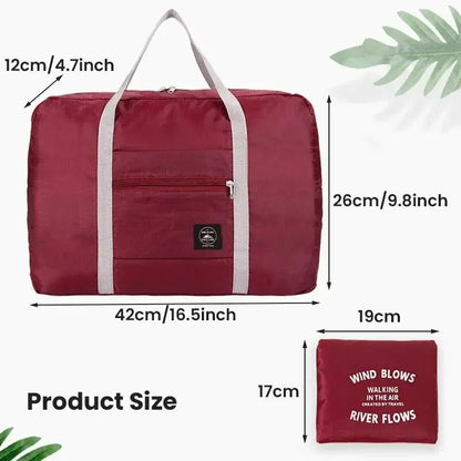 Foldable Travel Duffel Bag - Lightweight Carry-On for Women and Girls, Large Capacity for Sports Weekend Trips, Overnight Stays