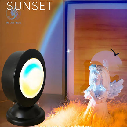 New Sunset Light with Earbuds & Remote Control – 16 Colors, Customizable Version