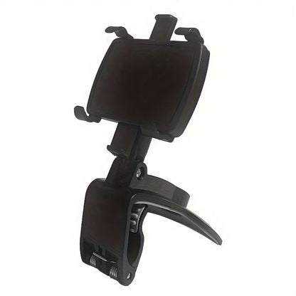 Universal Car Phone Holder Stand - 360° Rotating Dashboard GPS Clip Mount for iPhone and Smartphones