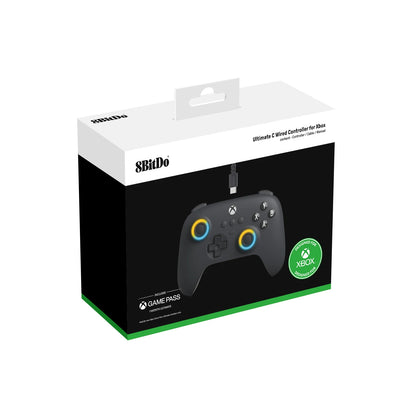 8BitDo Ultimate C Wired Game Controller for Xbox Series X/S & Xbox One | RGB Lighting, Hall Effect Joysticks