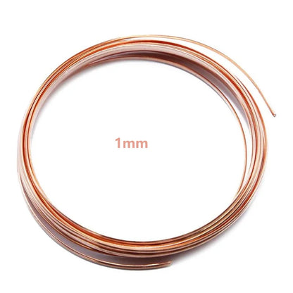 1–10M Pure Copper Wire Coil – Bare T2 Conductive Wire, Diameter 0.1–5mm for Electronics and DIY Projects