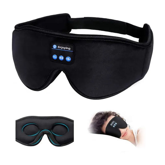 Bluetooth Sleeping Headphones Eye Mask - Soft, Comfortable Wireless Music Earphones for Sleep