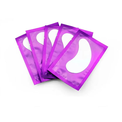 100 Pairs Eyelash Extension Eye Patches — Under-Eyelash Stickers for Lash Extensions and Eyelid Building Supplies