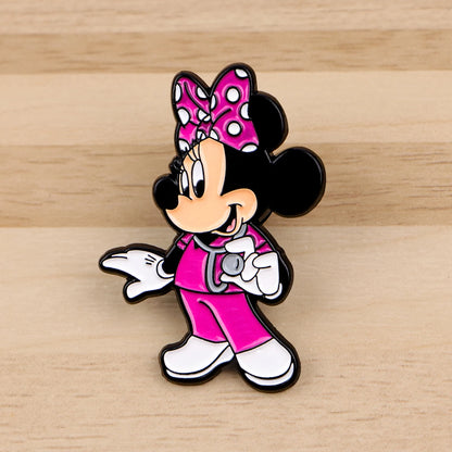 3pcs Mouse Doctor Enamel Pin Set – Medical Badge Brooches for Backpack, Hat, Collar & Lapel, Cosplay Accessories Gift
