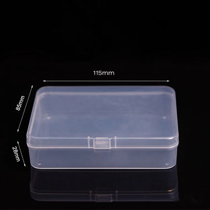 Multifunctional Acrylic Card Storage Box – 12x10.5cm Display Case with 2 Compartments, Holds 400 Postcards or Photos