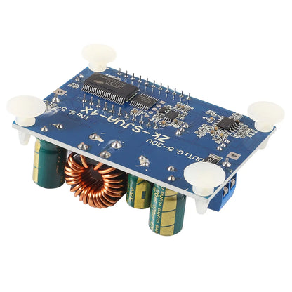 DC-DC Buck Boost Converter Module - Adjustable 5.5-30V Voltage Regulator with LCD Digital Display