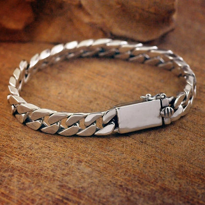 Ethnic Wind Dragon Bracelet – Vintage Silver Plated Cuff Bangle, Motorcycle Riding Charm Jewelry Gift for Men