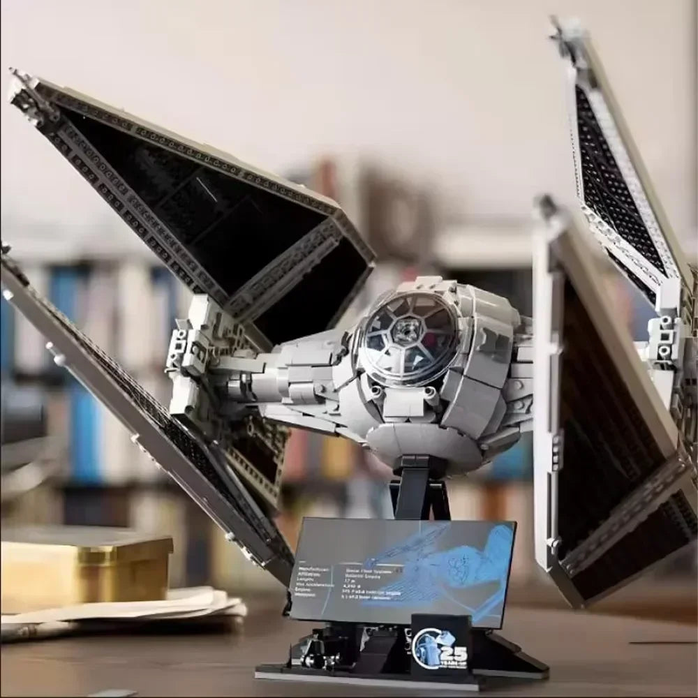 TIE Interceptors Spaceship 1931PCS Building Blocks - Compatible 75382 Assembly Model | Modified Imperial Fighters Toy for Kids