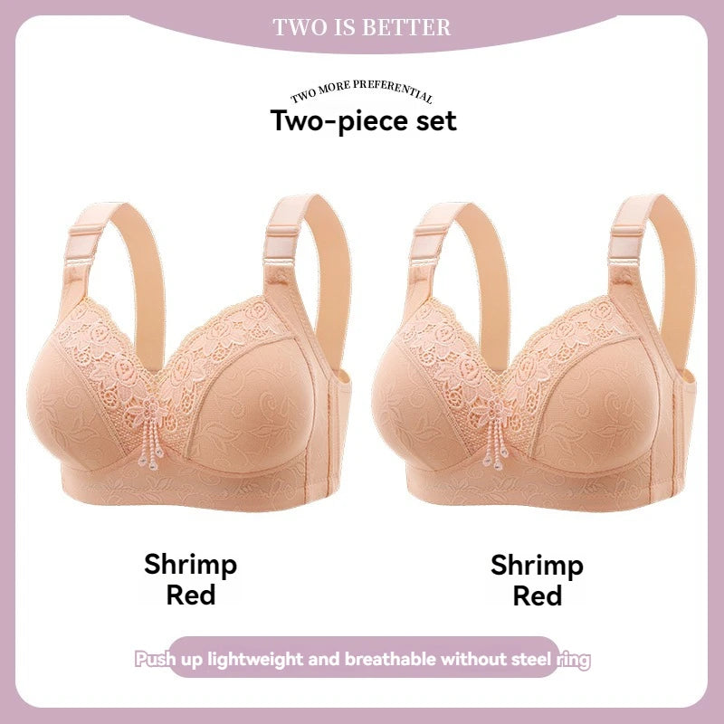 Women’s Lace Deep V Ultra-Thin Bralette – Sexy Sheer Lingerie Top Plus Size Comfortable Everyday Bra