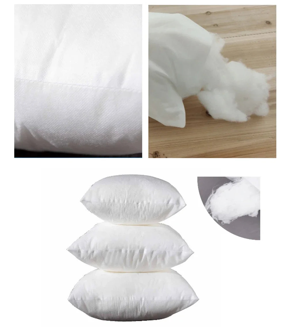 Real Home Cushion Core – PP Cotton Pillow Filling for Waist & Decorative Cushions, Available in Multiple Sizes (35x35 to 40x60cm)
