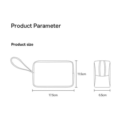 Waterproof Portable Electronics Storage Bag - Grease-Resistant Organizer for iPhone, Earphones, Power Banks, Cables and Chargers