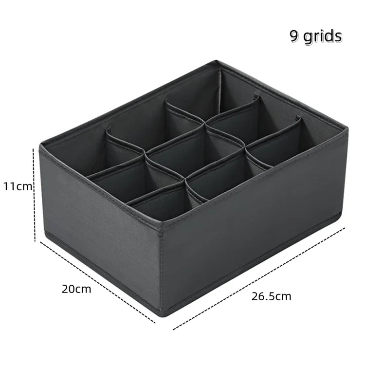 Underwear & Socks Organizer Box – Drawer Dividers for Bras, Pants, Scarves, Ties, Jeans, and Clothing Storage