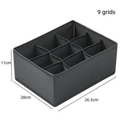 Underwear & Socks Organizer Box – Drawer Dividers for Bras, Pants, Scarves, Ties, Jeans, and Clothing Storage