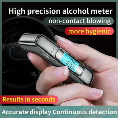Non-Contact Digital Alcohol Tester - LED Display Breathalyzer Meter for Accurate Alcohol Detection