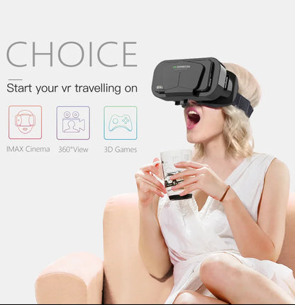 Shinecon 3D VR Glasses – Virtual Reality Headset with Controller for Smartphone Gaming