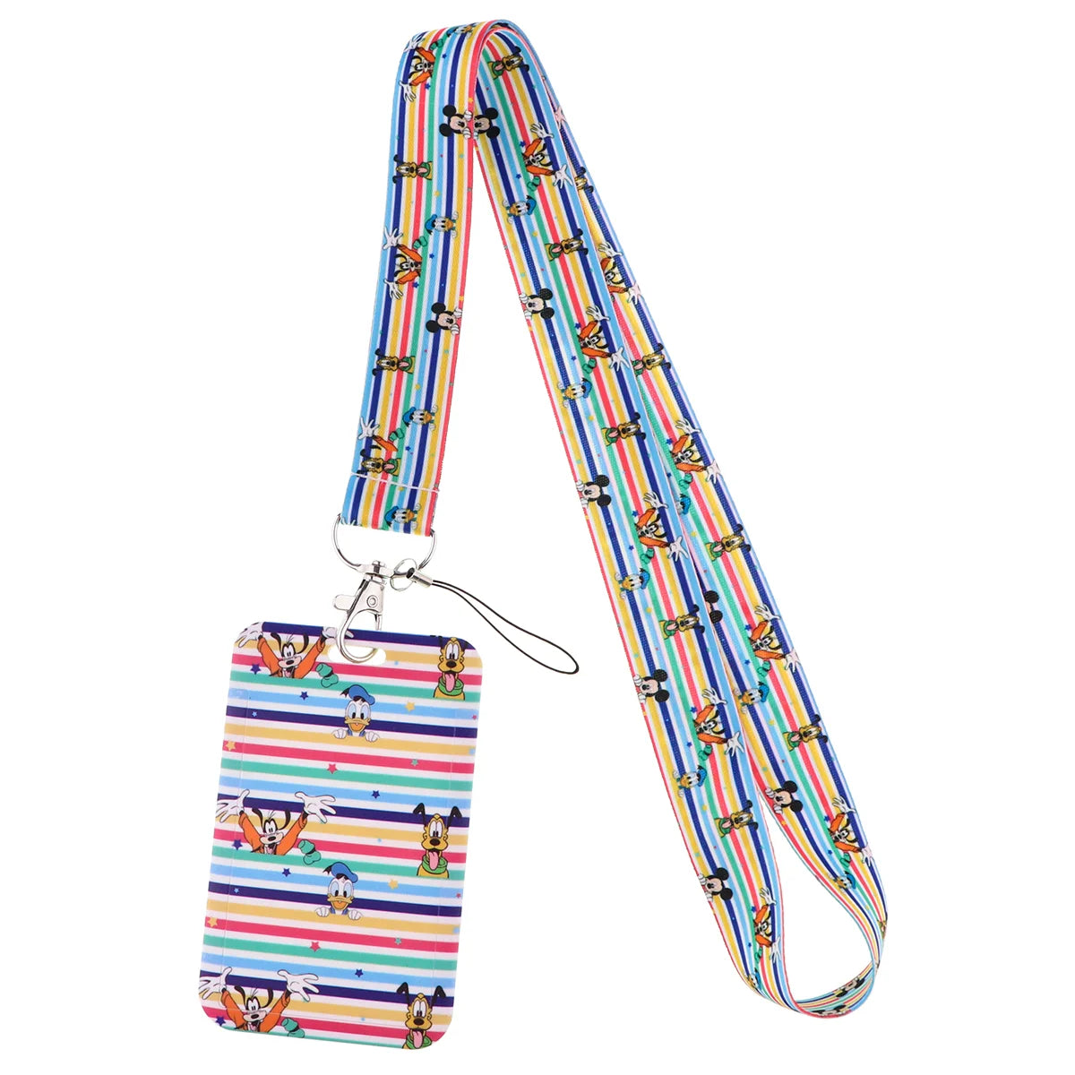Cartoon Stitch Credential Holder Lanyard – Cute Neck Strap for Keychain, Pass & Credit Card Holder Accessories