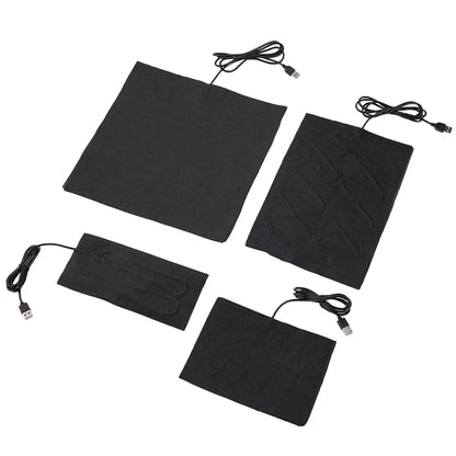 5V USB Carbon Fiber Heating Pad – Fast Electric Infrared Hand & Body Warmer for Winter