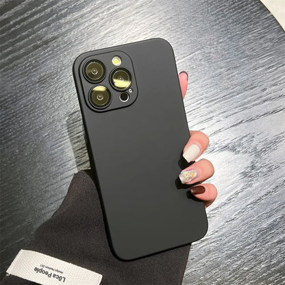 Matte Armor iPhone Case - Rugged Slim Plastic Cover with Camera Protection for iPhone 11–18, Air, Plus & Pro Max Models