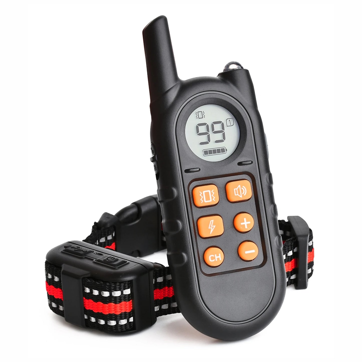 Rechargeable Anti-Bark Training Collar for Small Dogs 5–15 lbs – Ultra-Light Electric Behavior Correction Dog Collar