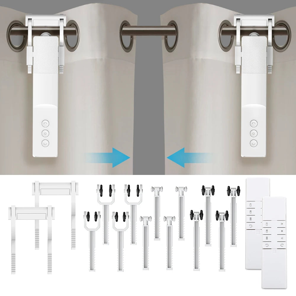 Zigbee Smart Curtain Driver Robot – For Roman I & U Type Tracks, Alexa & Google Home Control, Zemismart Motor Drivers