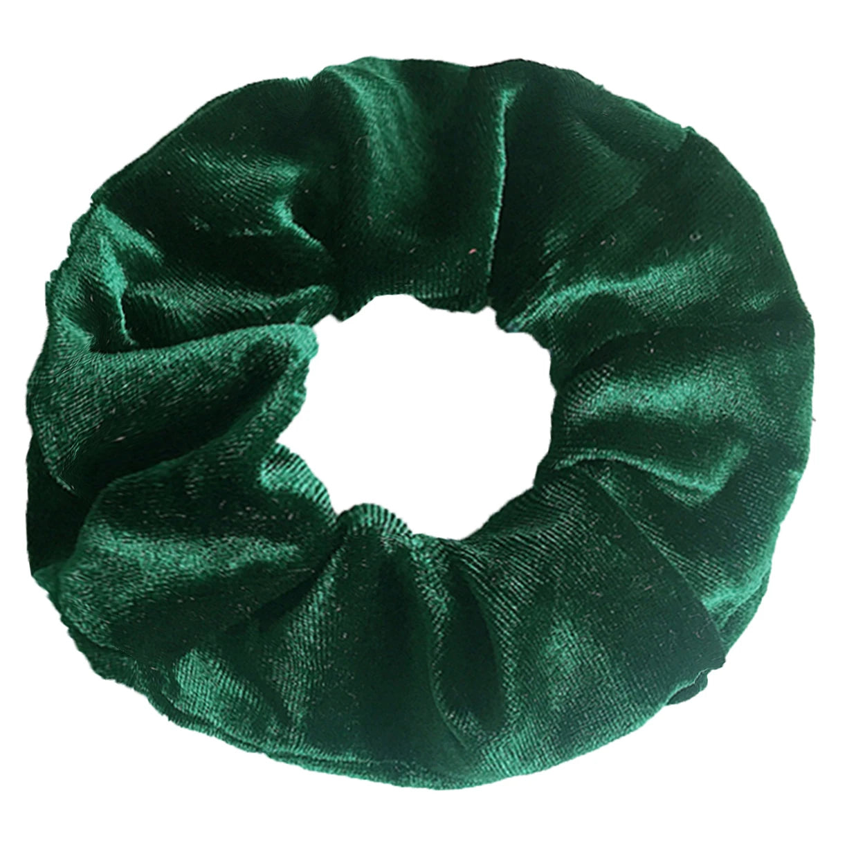 10/6/1Pcs Velvet Hair Scrunchies Set for Women – Solid Color Elastic Ponytail Hair Bands & Headband Accessories (Black Pack)