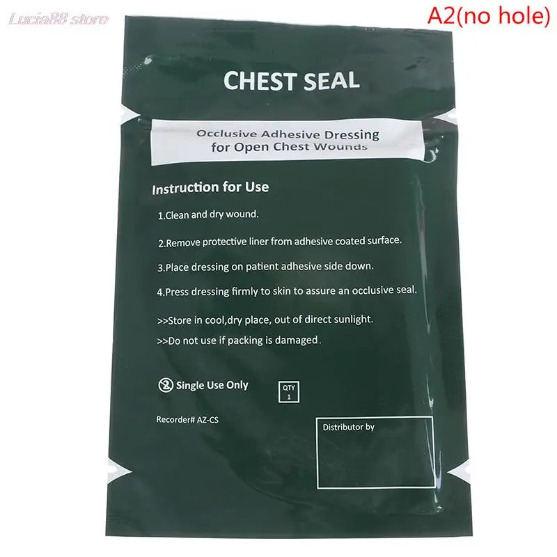 North American Rescue Hyfin Vented Chest Seal — Medical Emergency First Aid Outdoor Trauma Seal, Free Shipping