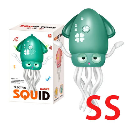 Smart Dancing Octopus Robot Toy - Interactive Crawling Pet with LED Lights, Music & Obstacle Avoidance for Kids