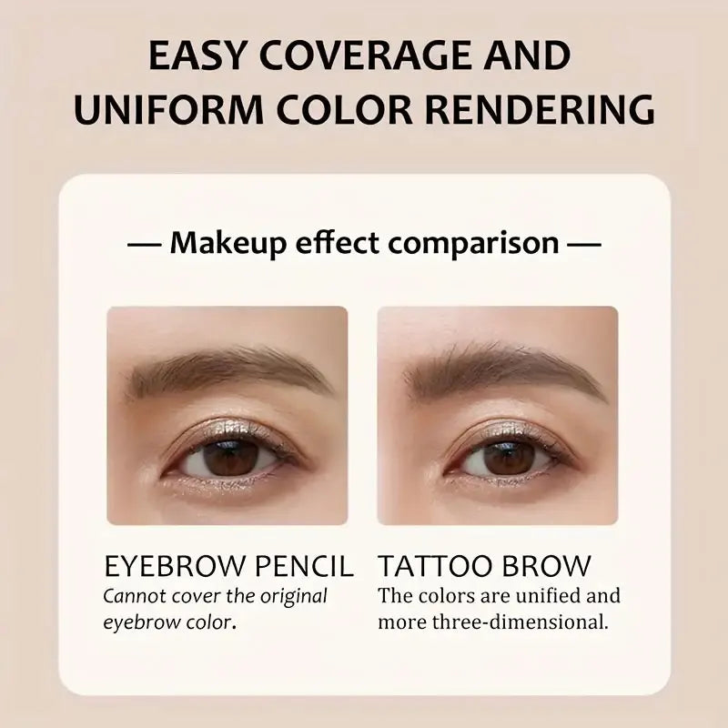 Long-Lasting Eyebrow Gel Makeup — Semi-Permanent Waterproof Sweat-Proof Tint Cream for Natural Color & Shape